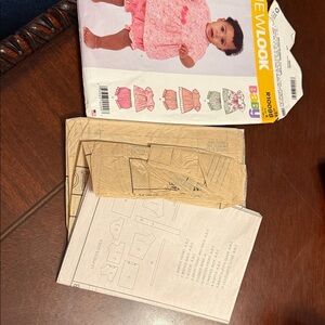 New Look Baby Dress Pattern in Pink and White